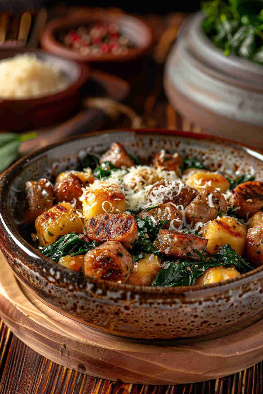 Savory Sausage and Spinach Gnocchi