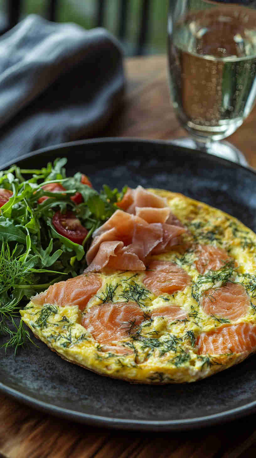 Smoked Salmon & Dill Frittata