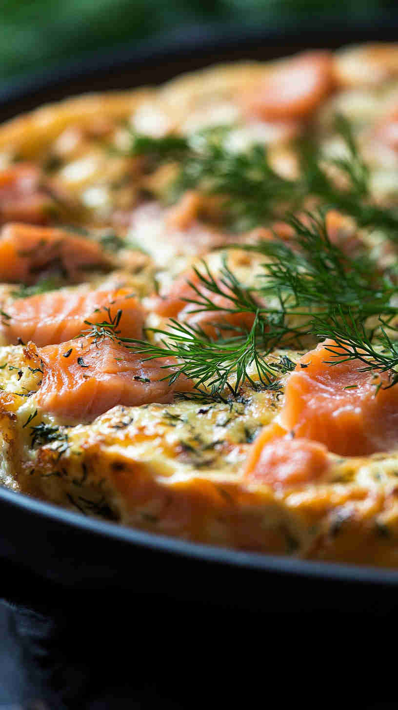 Smoked Salmon & Dill Frittata