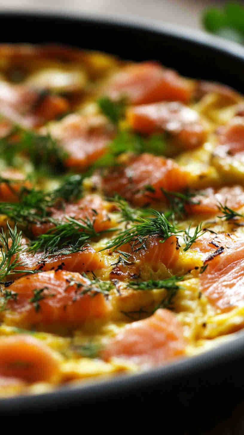 Smoked Salmon & Dill Frittata