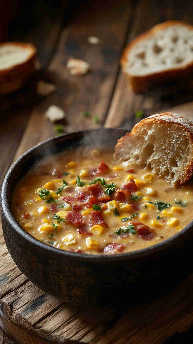 Smoky Bacon and Corn Chowder