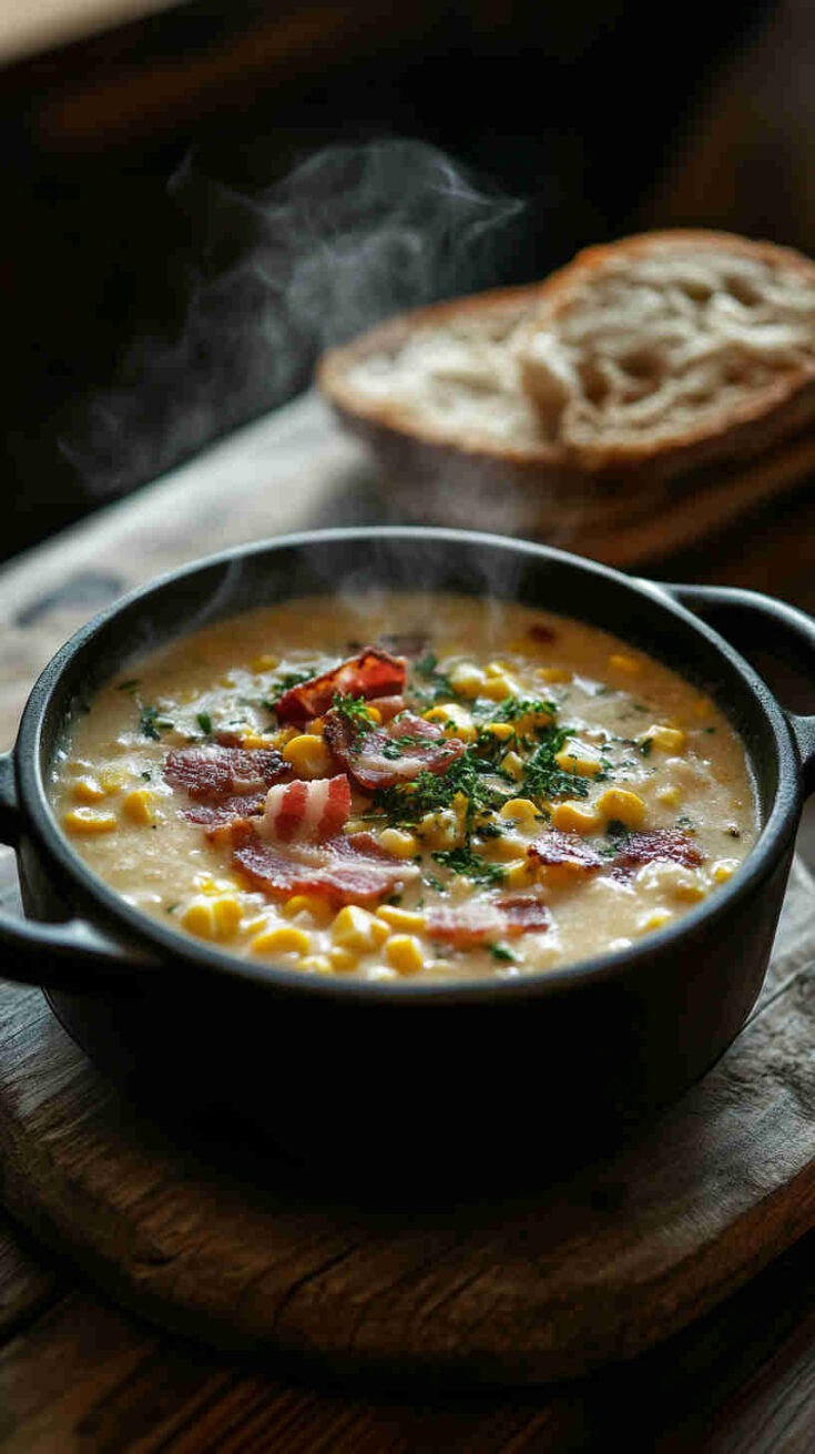 Smoky Bacon and Corn Chowder
