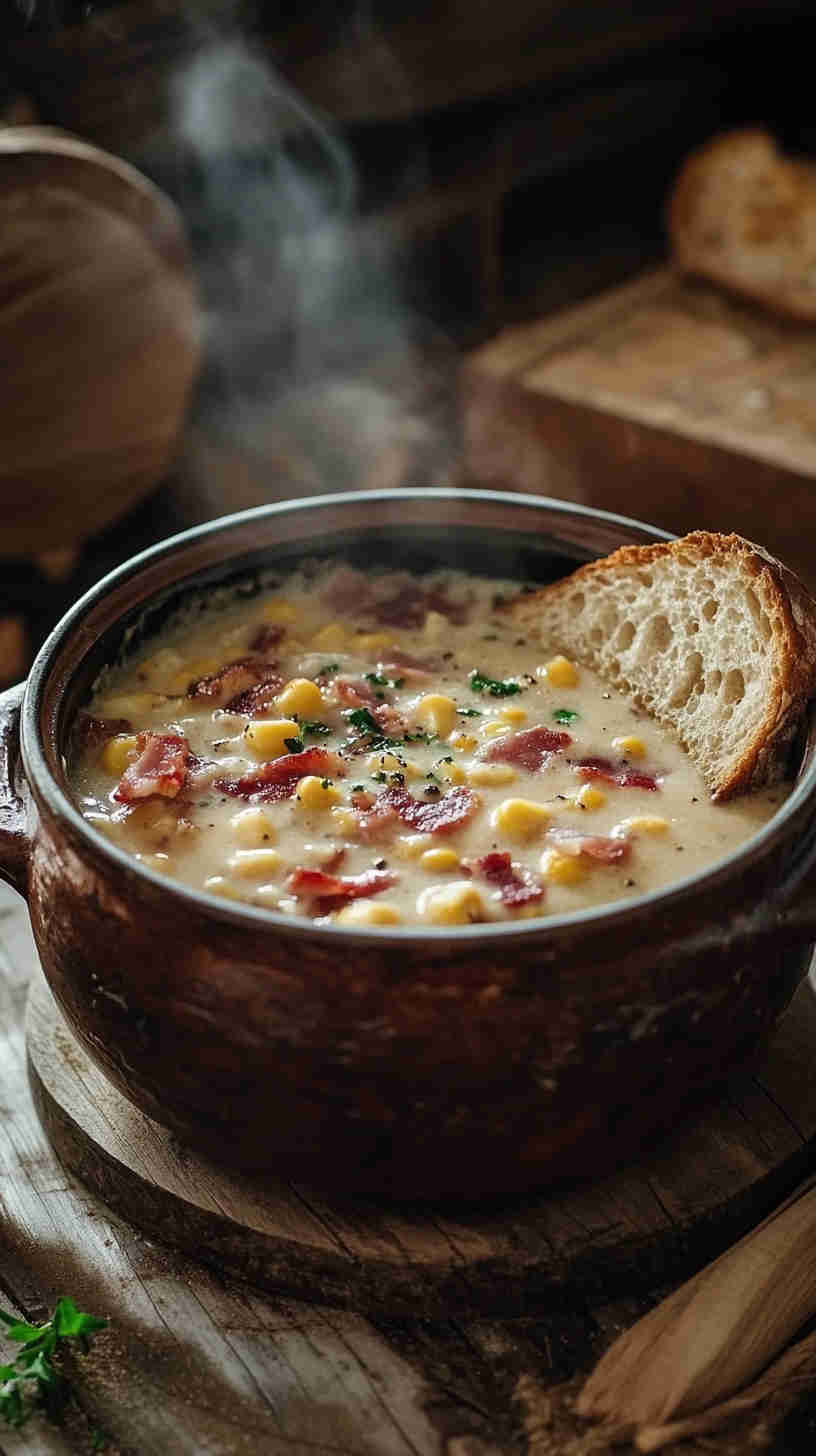 Smoky Bacon and Corn Chowder