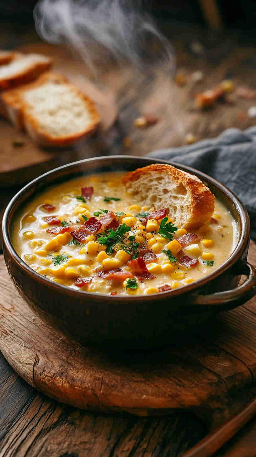 Smoky Bacon and Corn Chowder