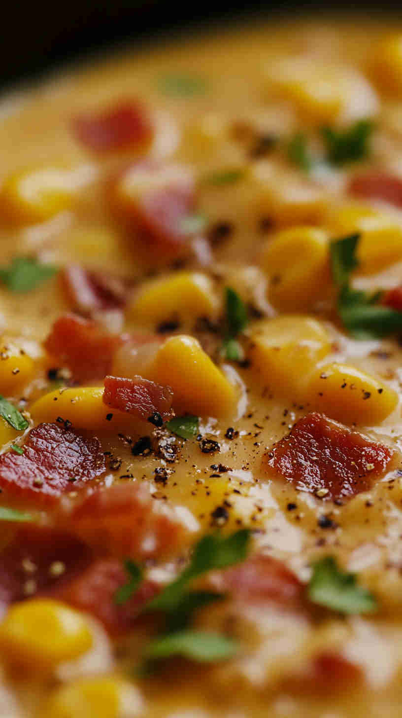 Smoky Bacon and Corn Chowder