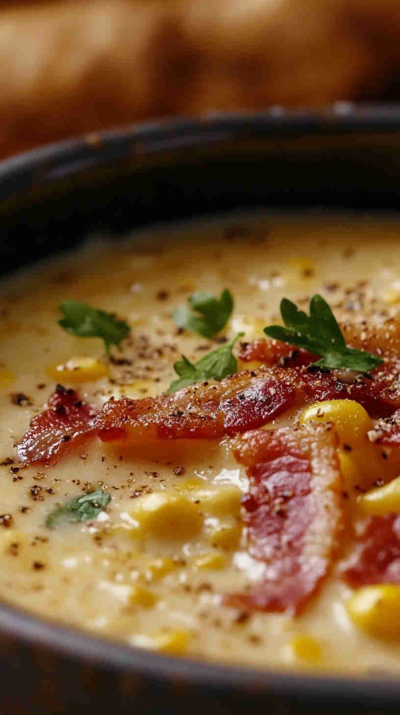 Smoky Bacon and Corn Chowder