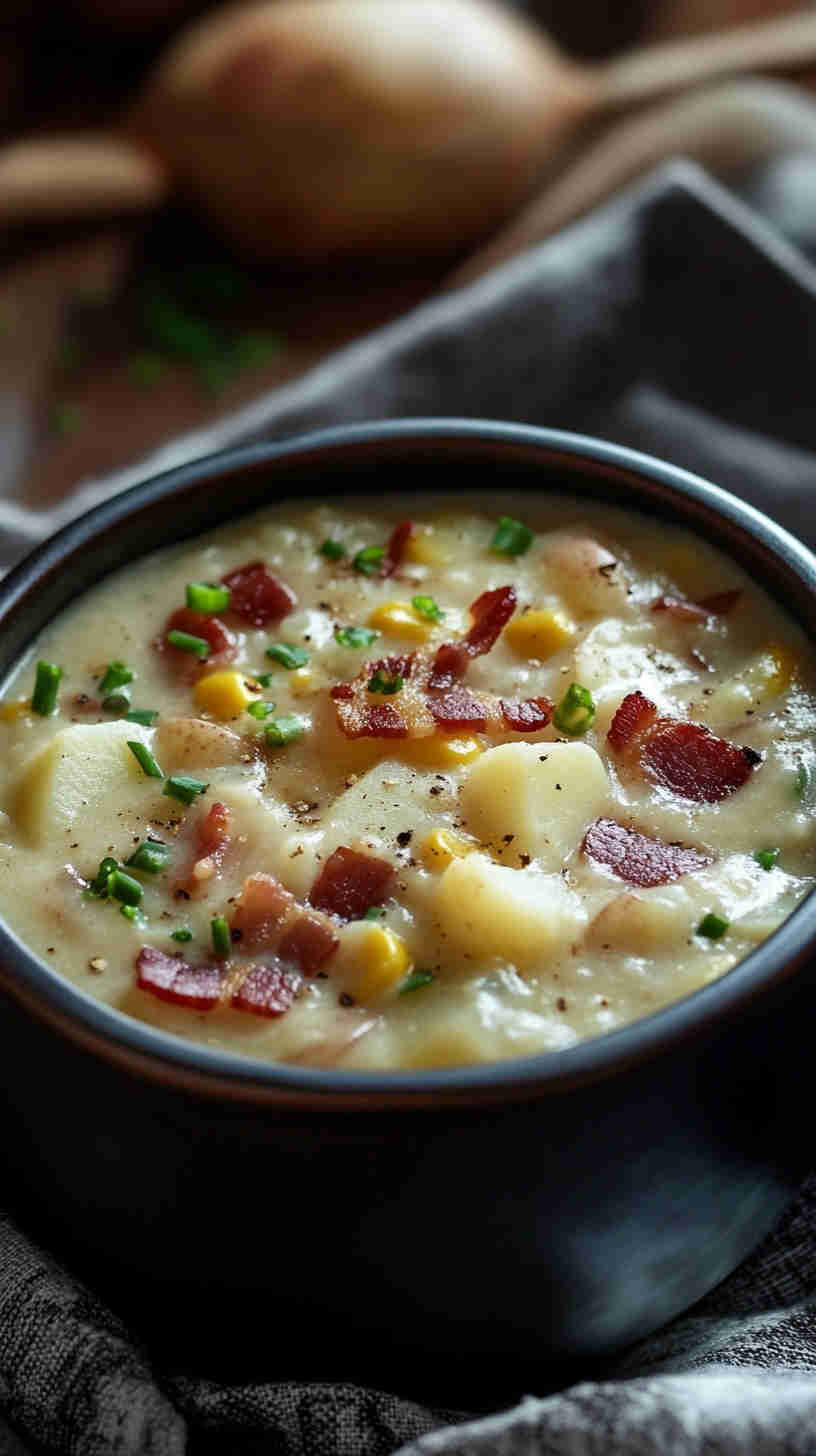 Smoky Bacon and Corn Chowder