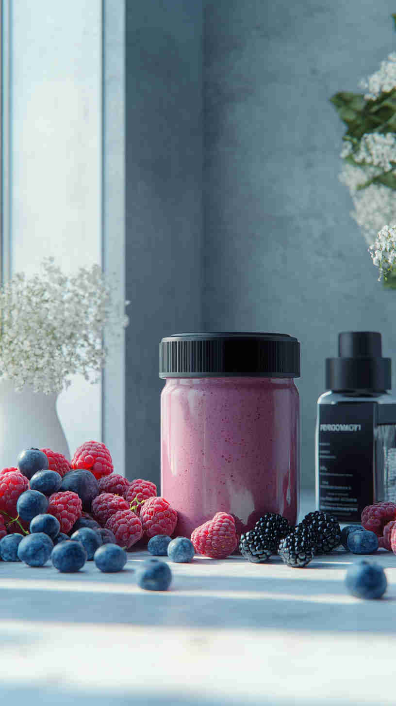 Smoothie with Protein & Berries