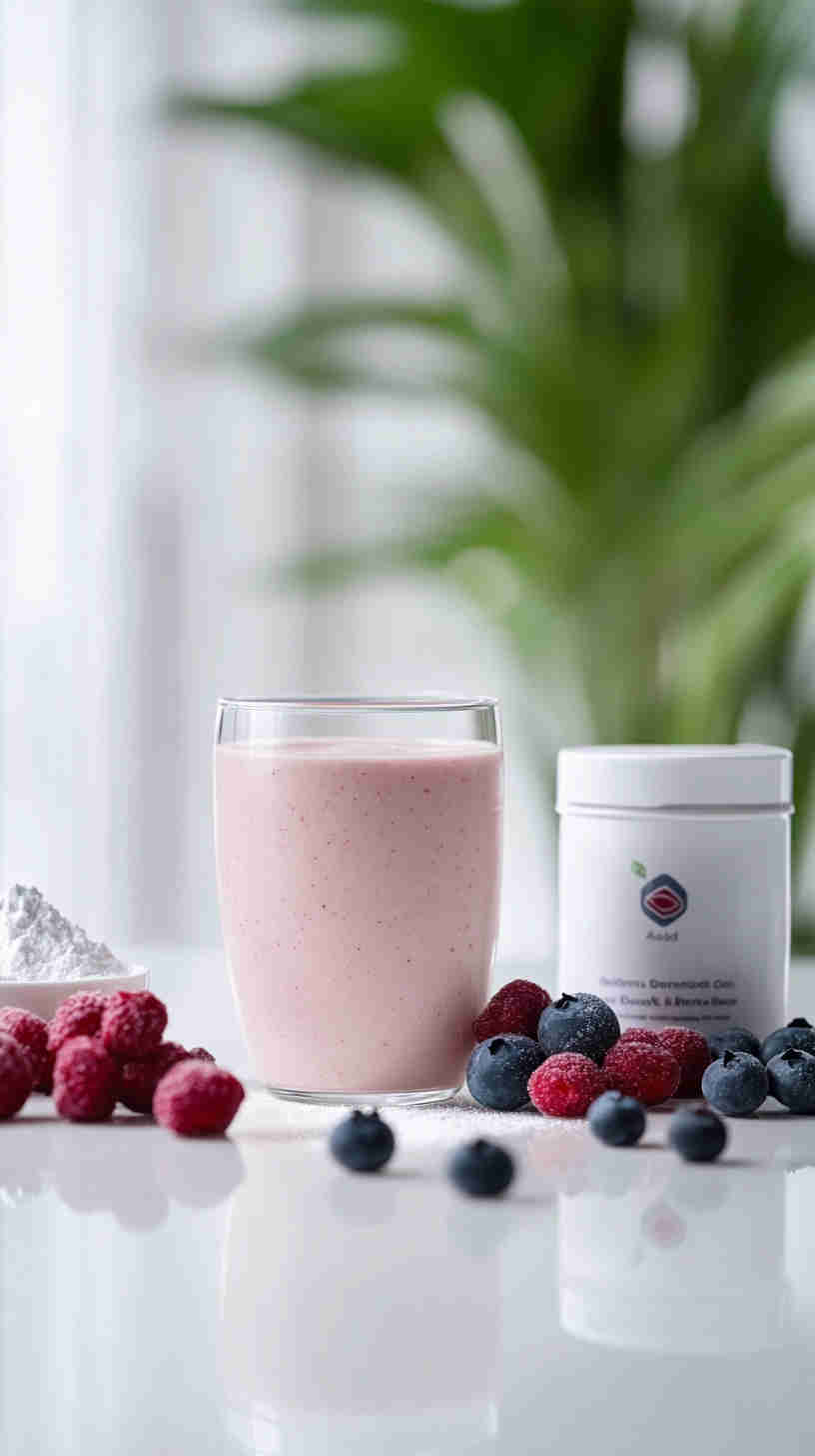 Smoothie with Protein & Berries
