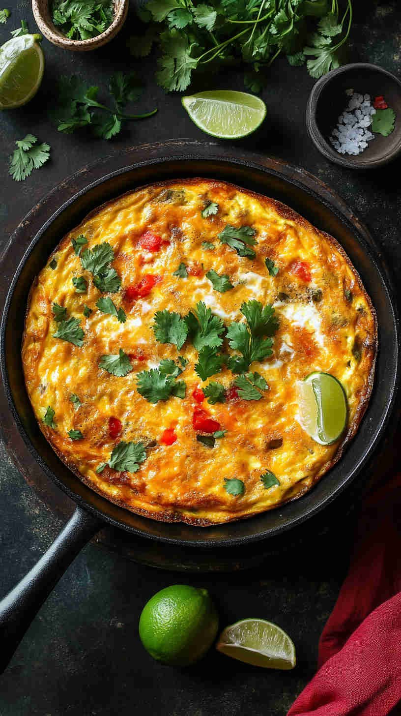 Spicy Mexican Frittata with Salsa