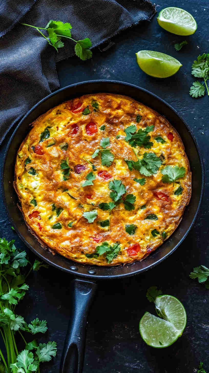 Spicy Mexican Frittata with Salsa