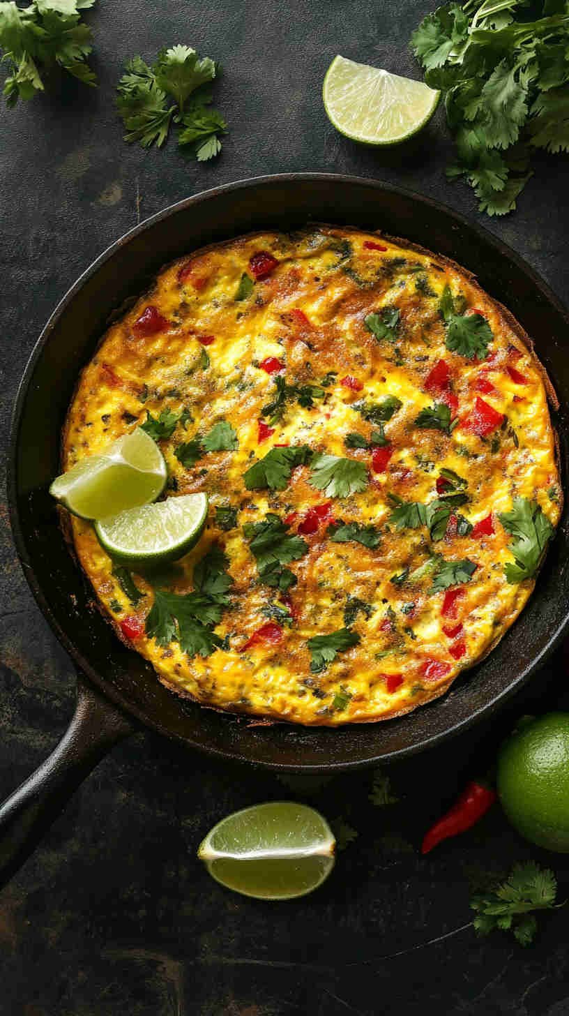 Spicy Mexican Frittata with Salsa