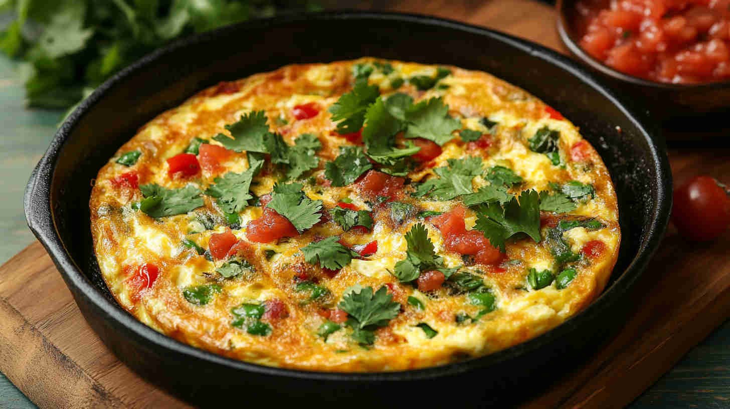 Spicy Mexican Frittata with Salsa
