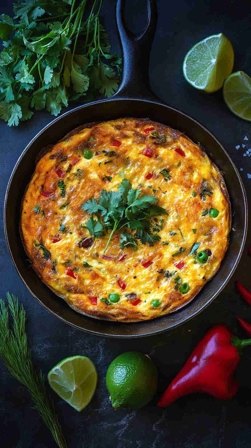 Spicy Mexican Frittata with Salsa