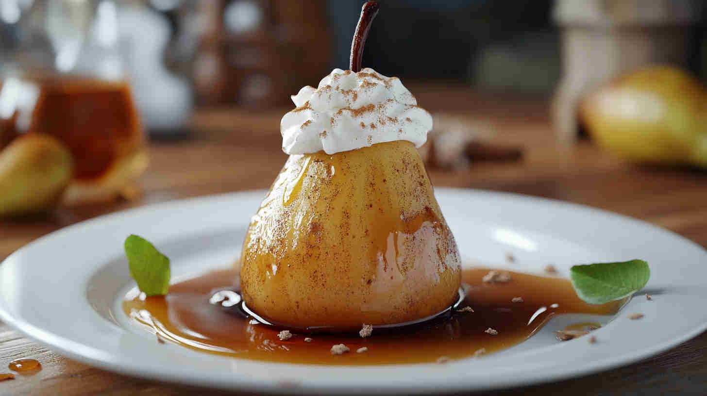 Steamed Pear with Cinnamon