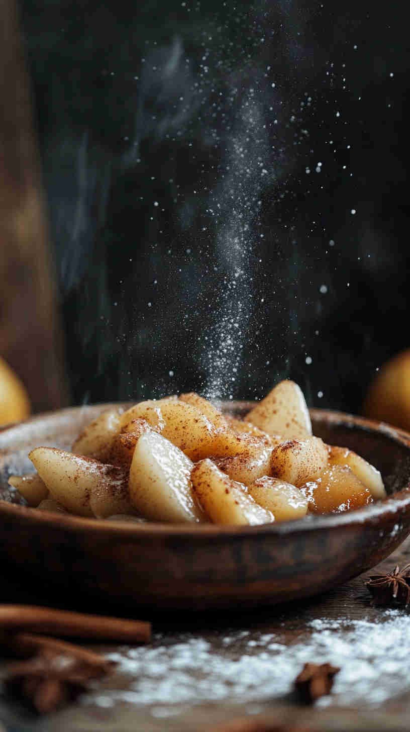 Steamed Pear with Cinnamon