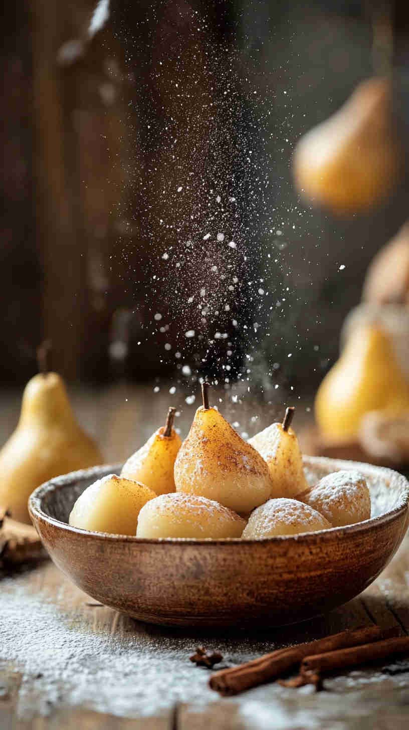 Steamed Pear with Cinnamon