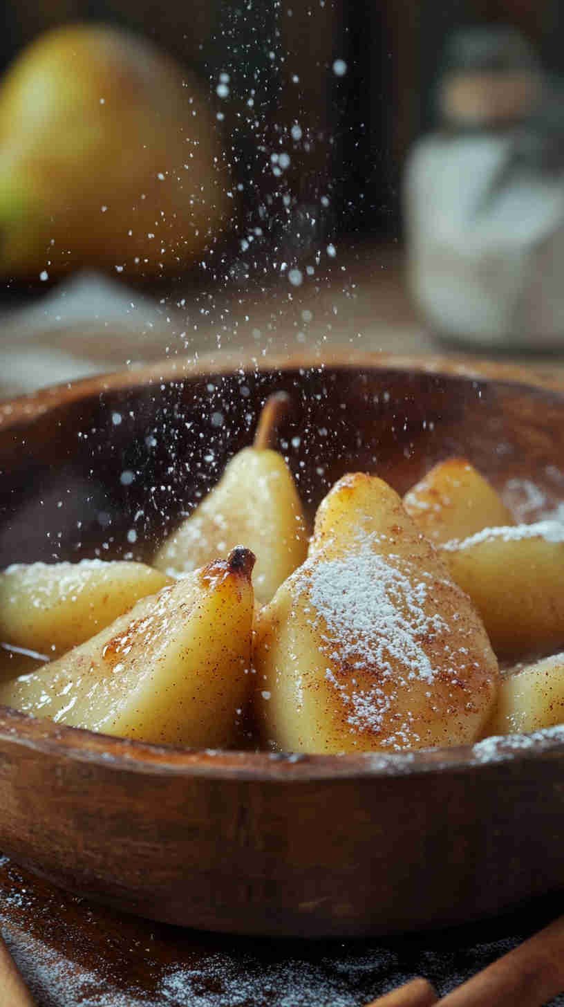 Steamed Pear with Cinnamon
