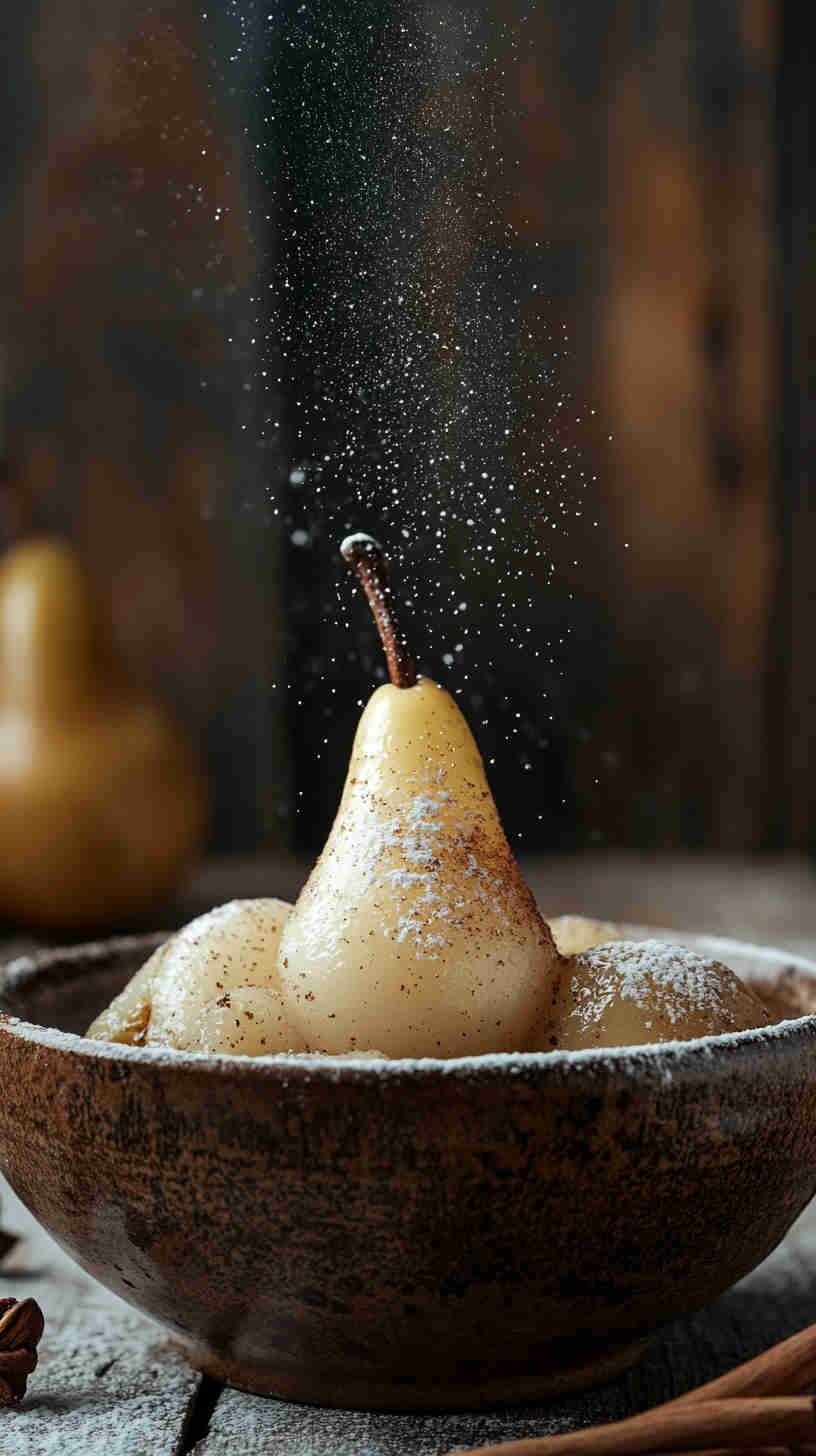 Steamed Pear with Cinnamon
