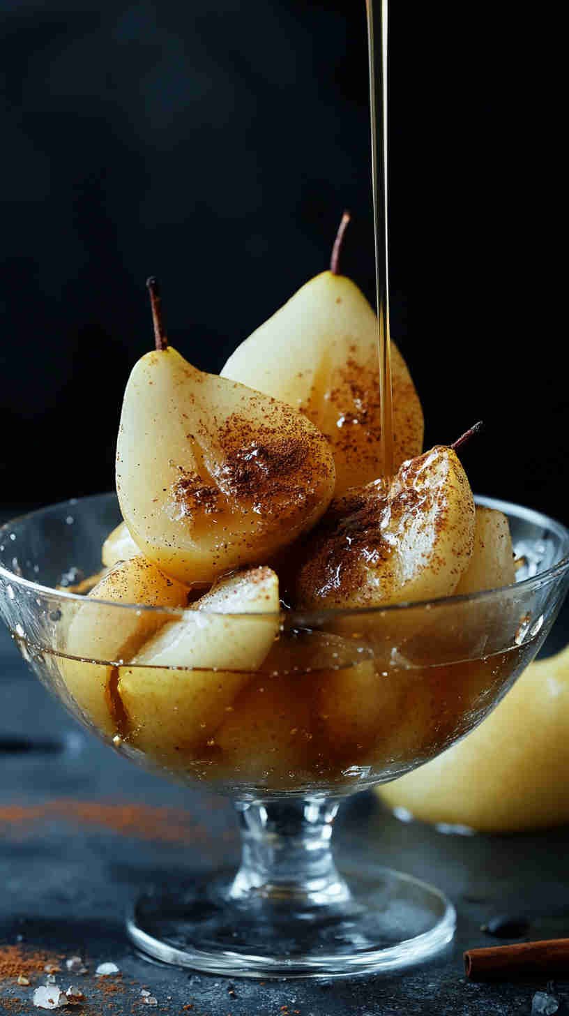 Steamed Pear with Cinnamon
