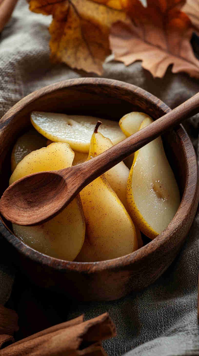 Steamed Pear with Cinnamon