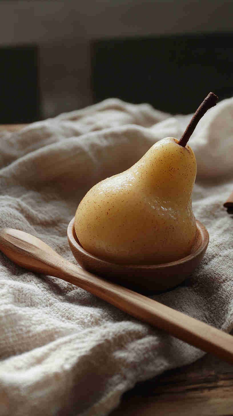 Steamed Pear with Cinnamon