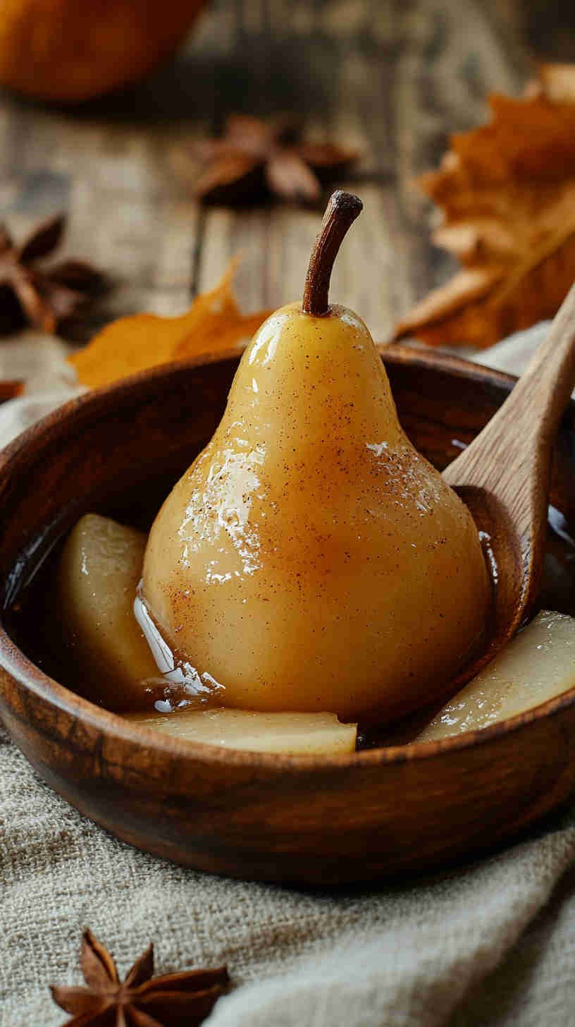Steamed Pear with Cinnamon