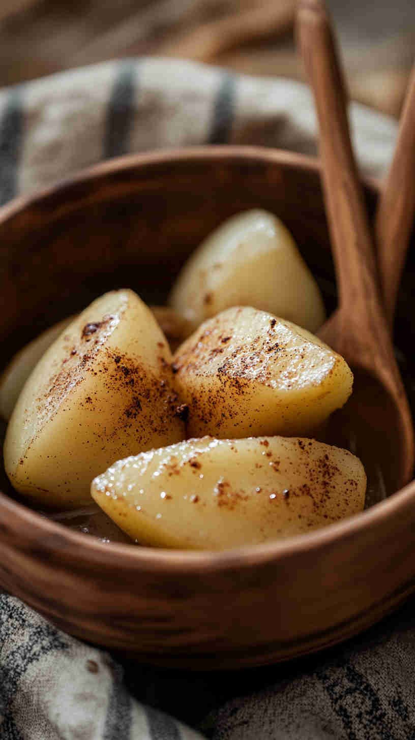 Steamed Pear with Cinnamon