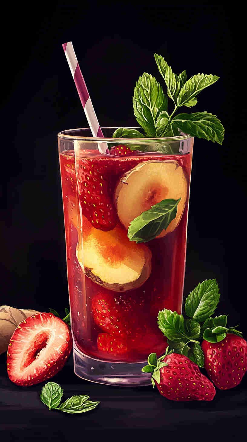 Strawberry Acai Detox Refresher