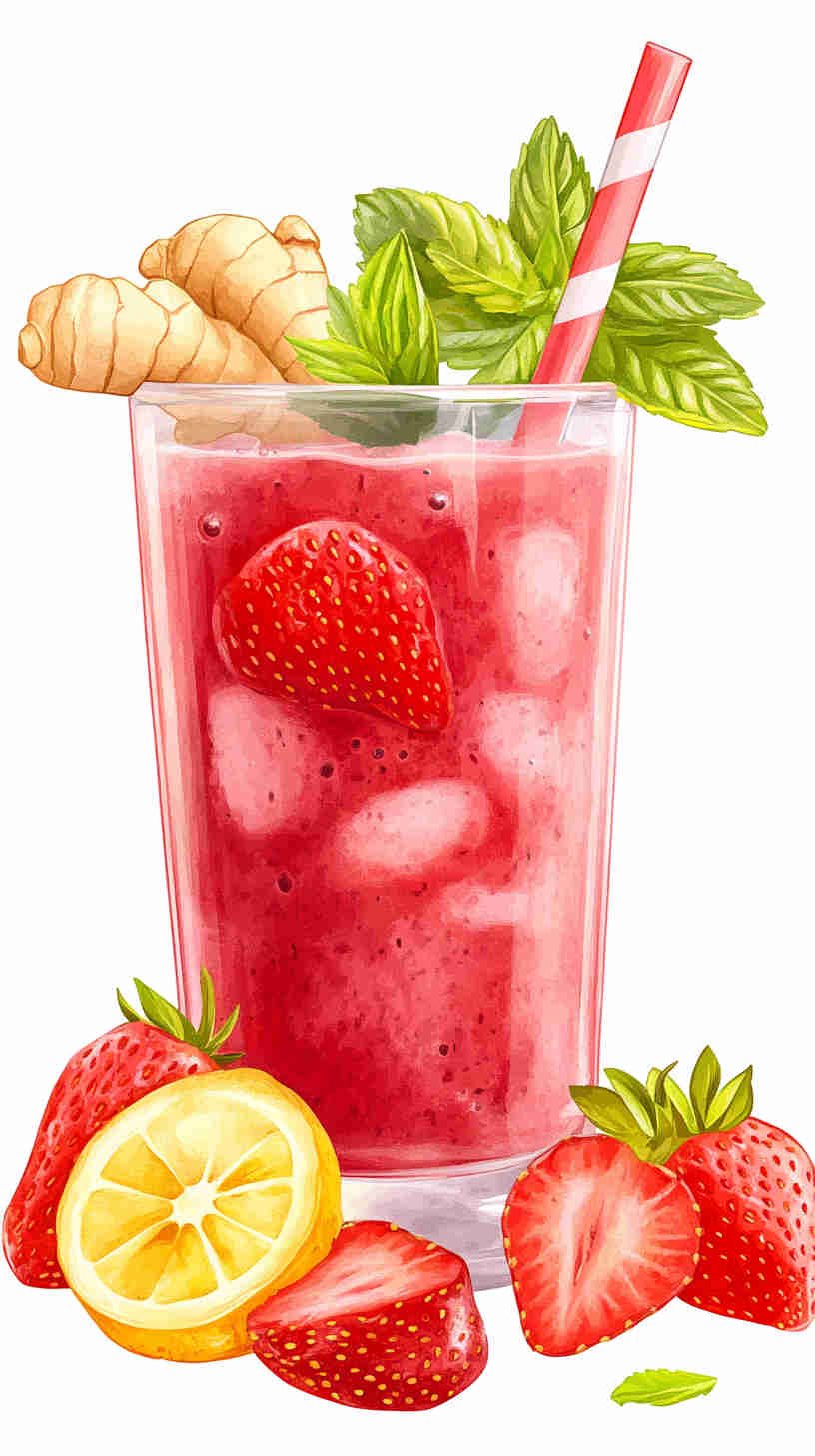 Strawberry Acai Detox Refresher