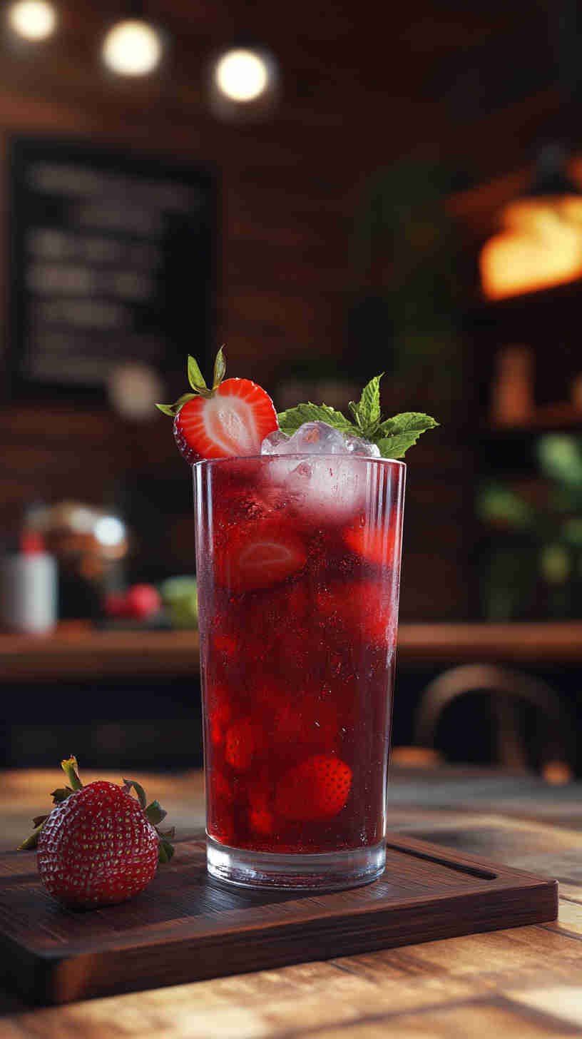 Strawberry Acai Iced Tea Fusion