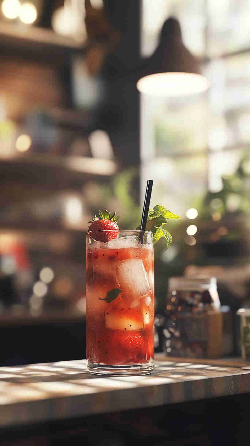 Strawberry Acai Iced Tea Fusion