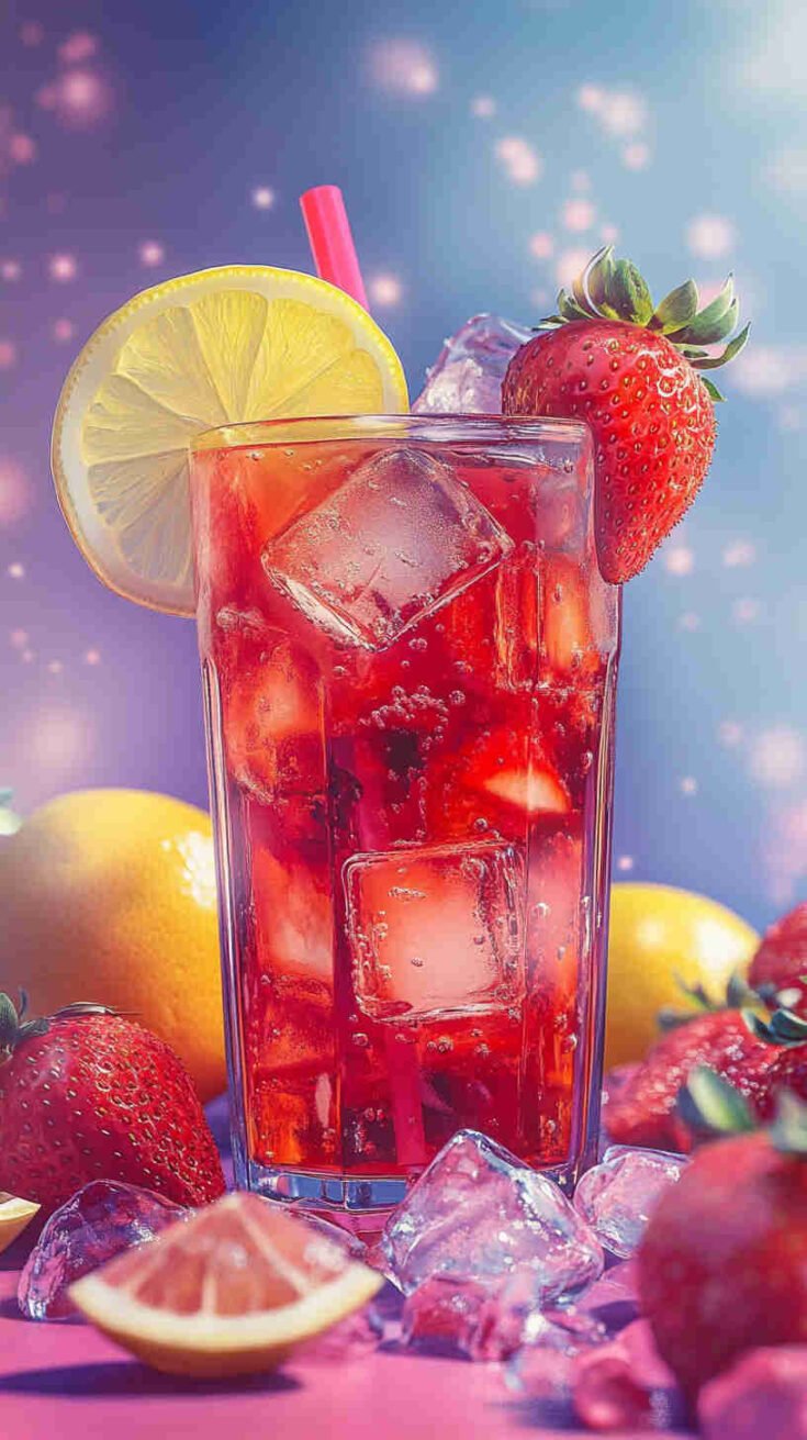 Strawberry Acai Iced Tea Fusion
