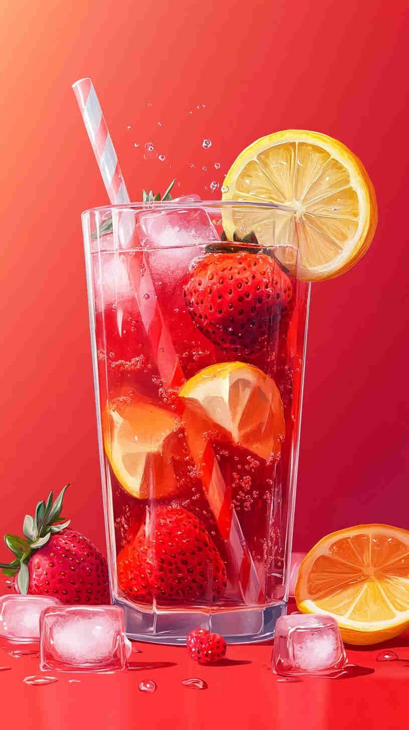 Strawberry Acai Iced Tea Fusion