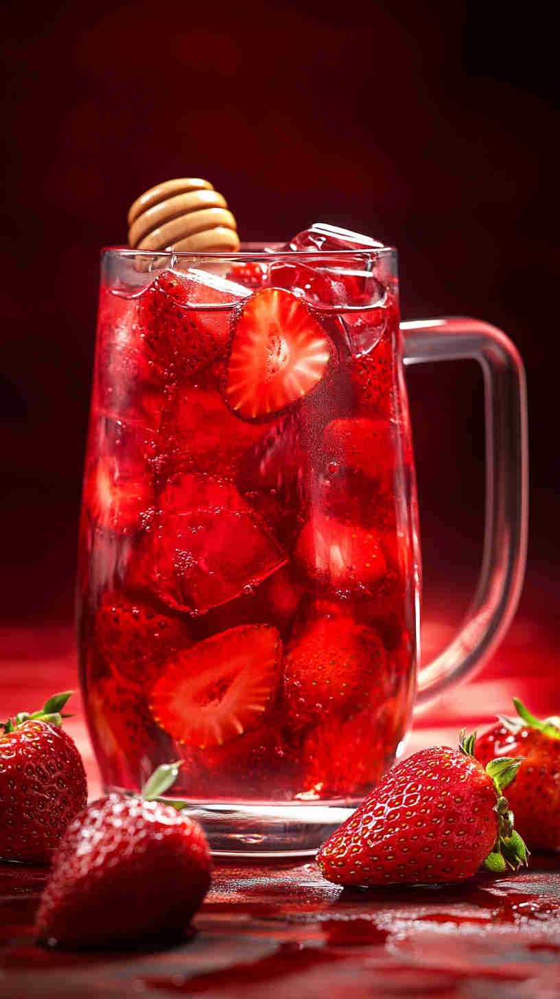 Strawberry Acai Iced Tea Fusion