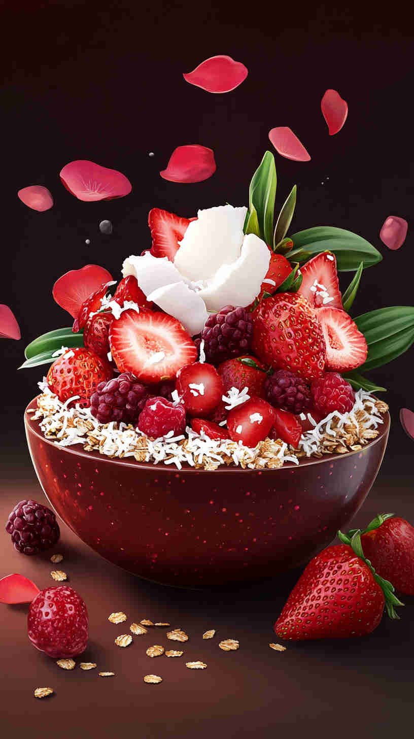 Strawberry Acai Refresher Smoothie