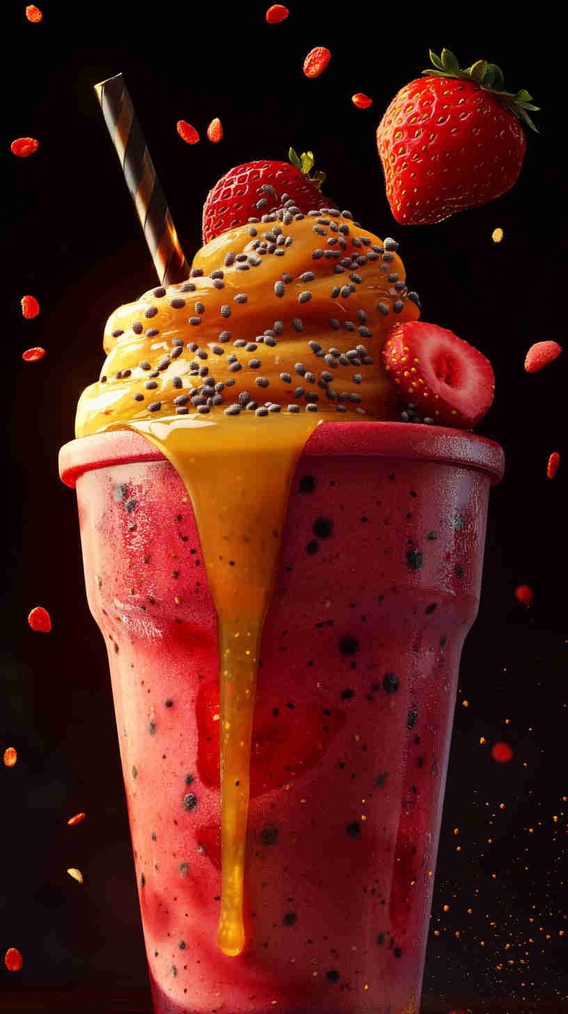 Strawberry Acai Refresher Smoothie