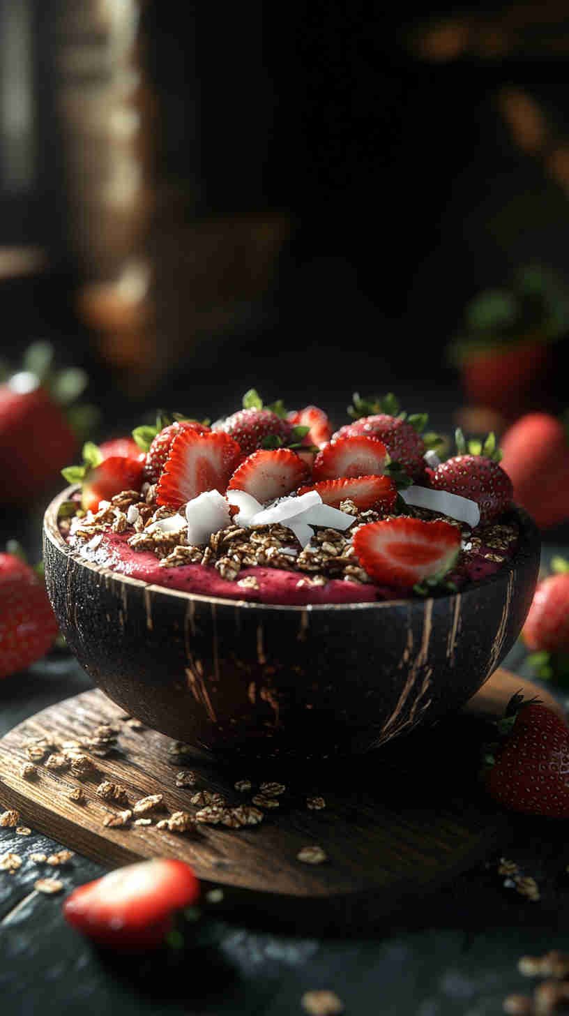 Strawberry Acai Refresher Smoothie