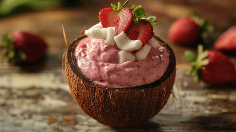 Strawberry Acai Refresher with Coconut Twist