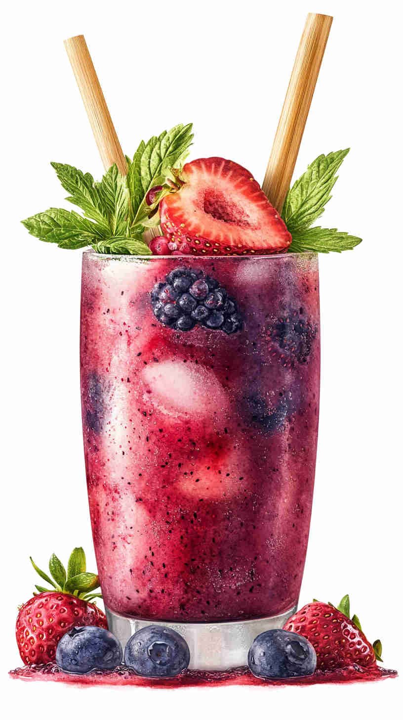 Strawberry Acai Refresher with Coconut Twist