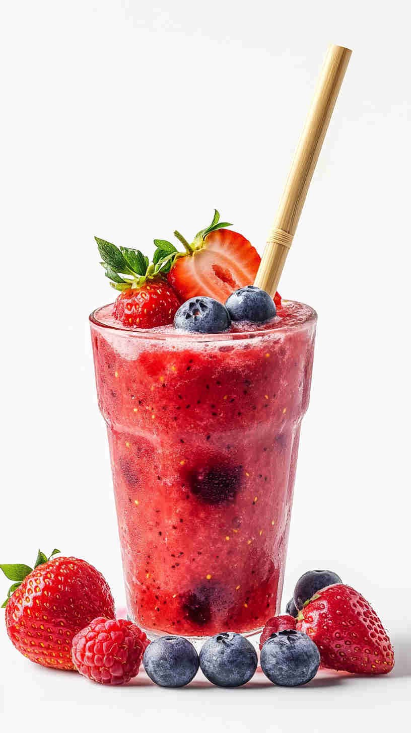 Strawberry Acai Refresher with Coconut Twist