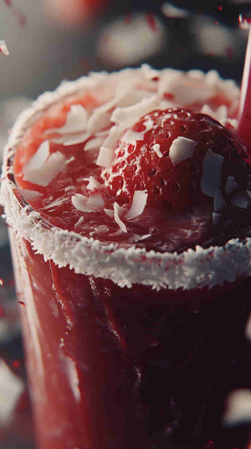 Strawberry Acai Refresher with Coconut Twist