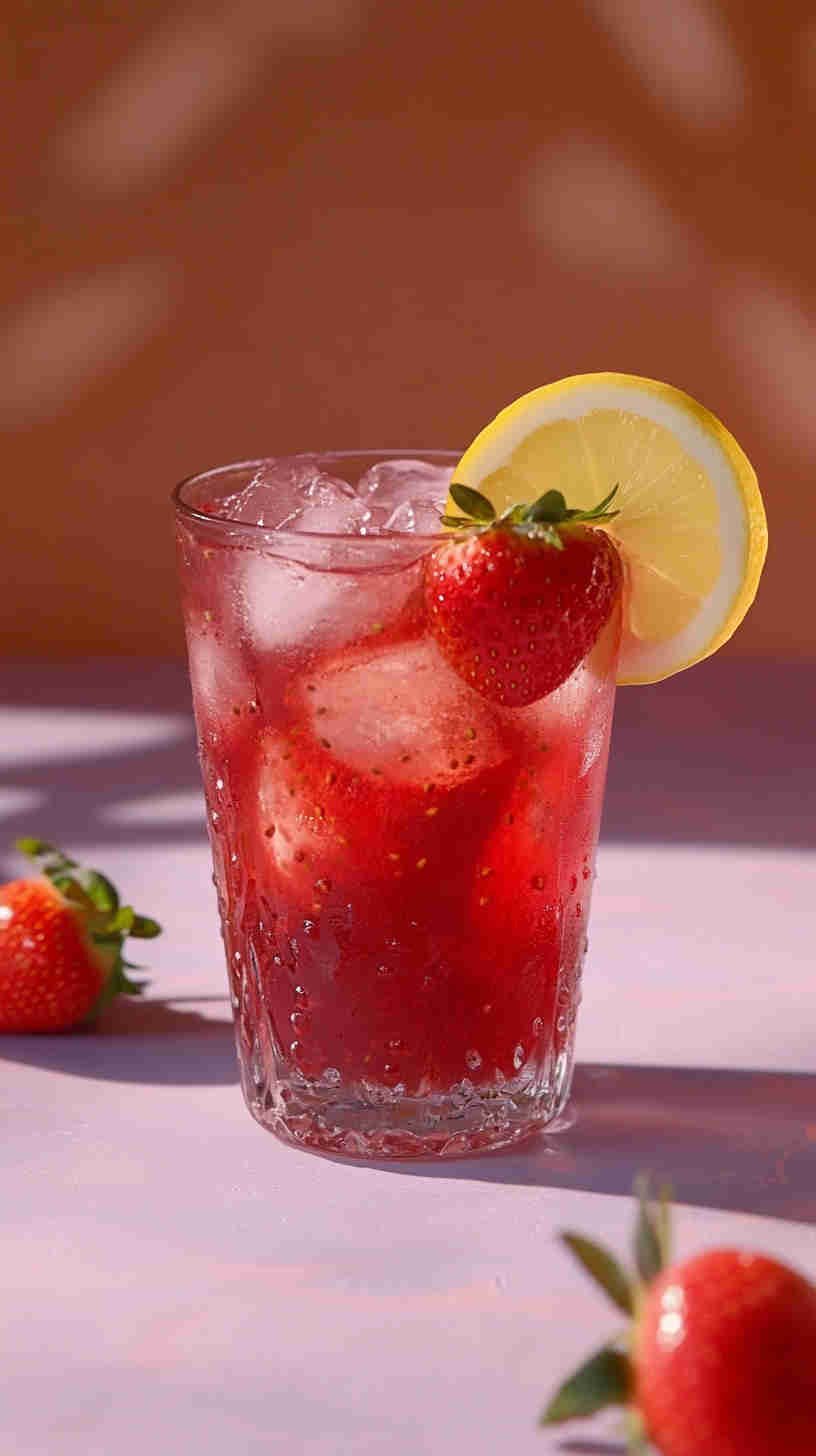 Strawberry Acai Refresher with Lemonade Base