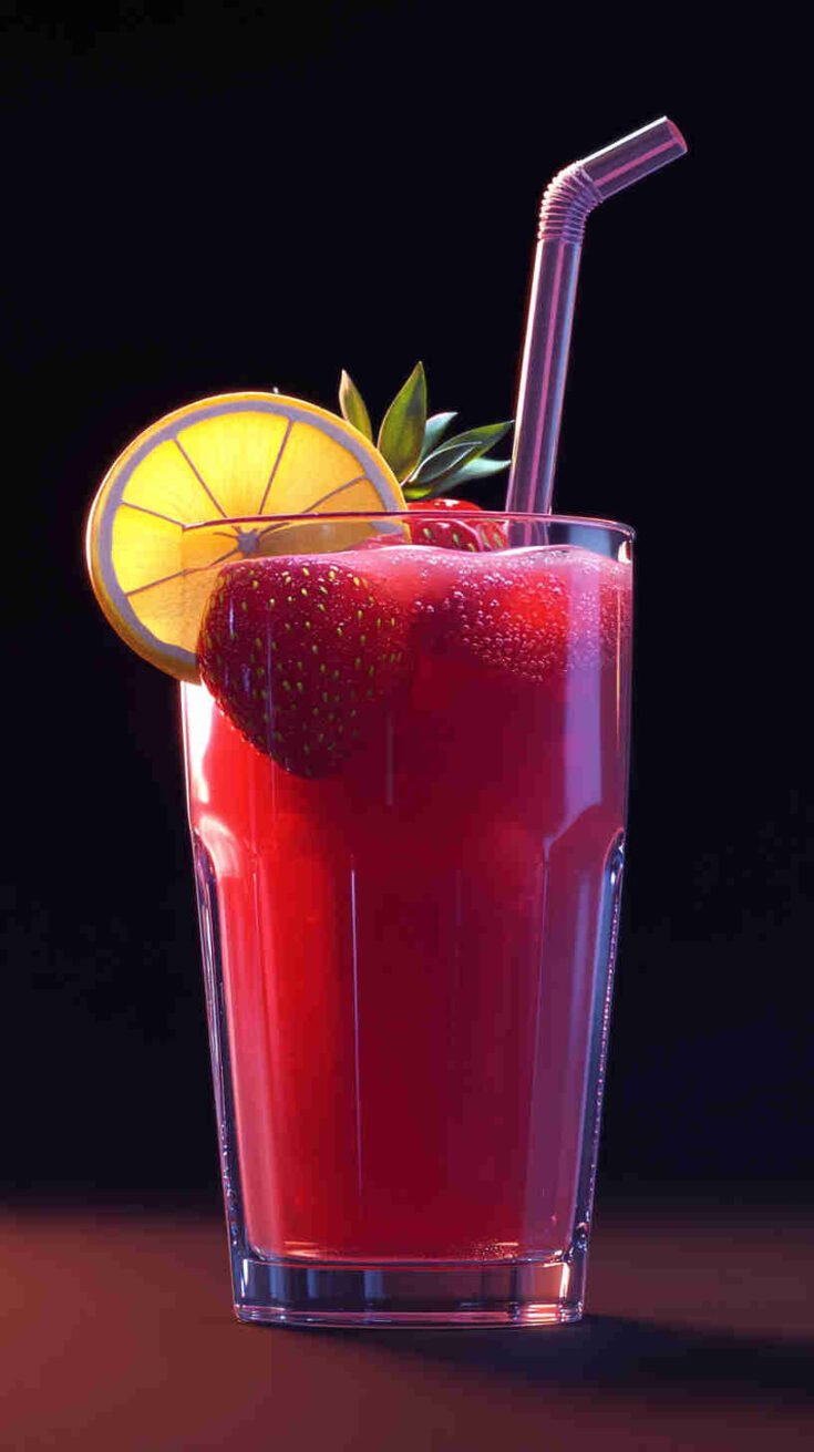 Strawberry Acai Refresher with Lemonade Base