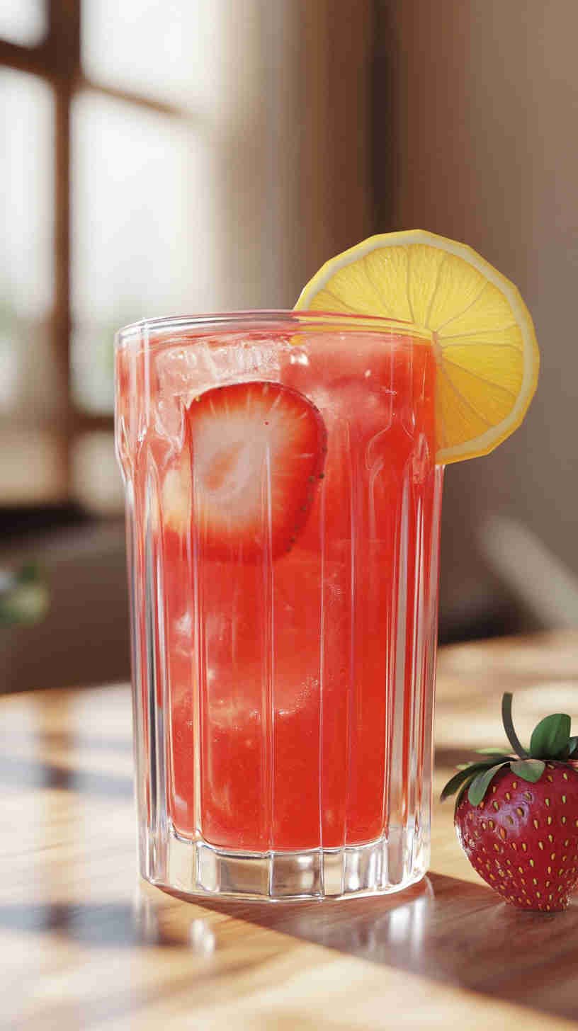 Strawberry Acai Refresher with Lemonade Base