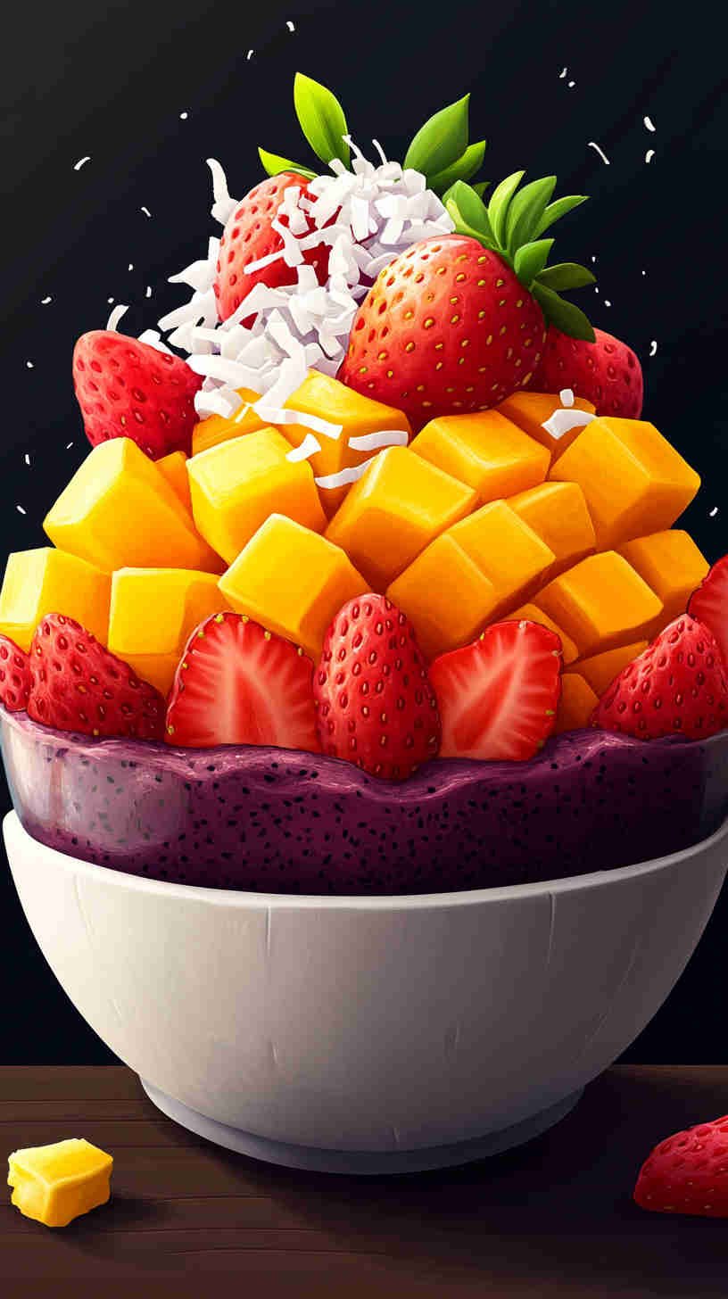 Strawberry Acai Refresher with Mango Magic