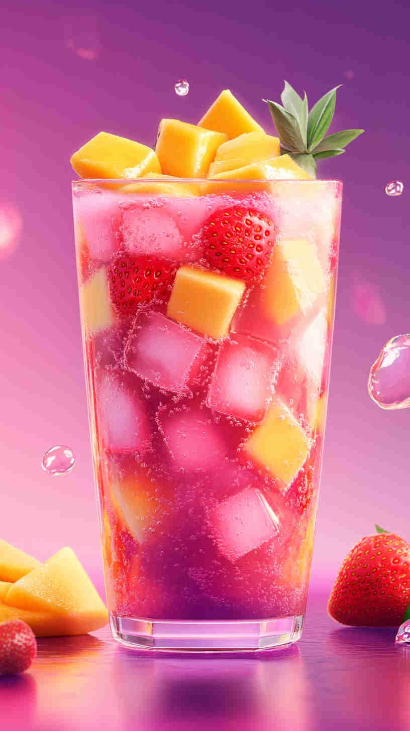 Strawberry Acai Refresher with Mango Magic