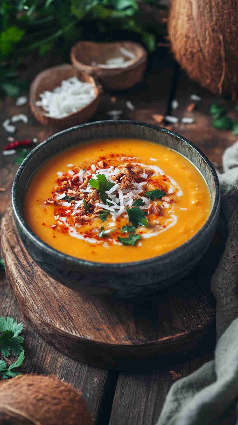 Sweet Potato and Coconut Milk Soup