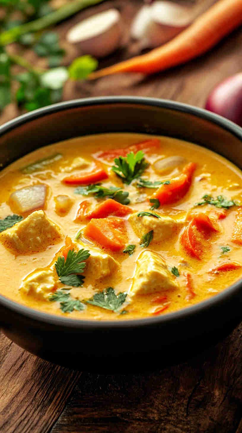 Thai-inspired Coconut Curry Soup