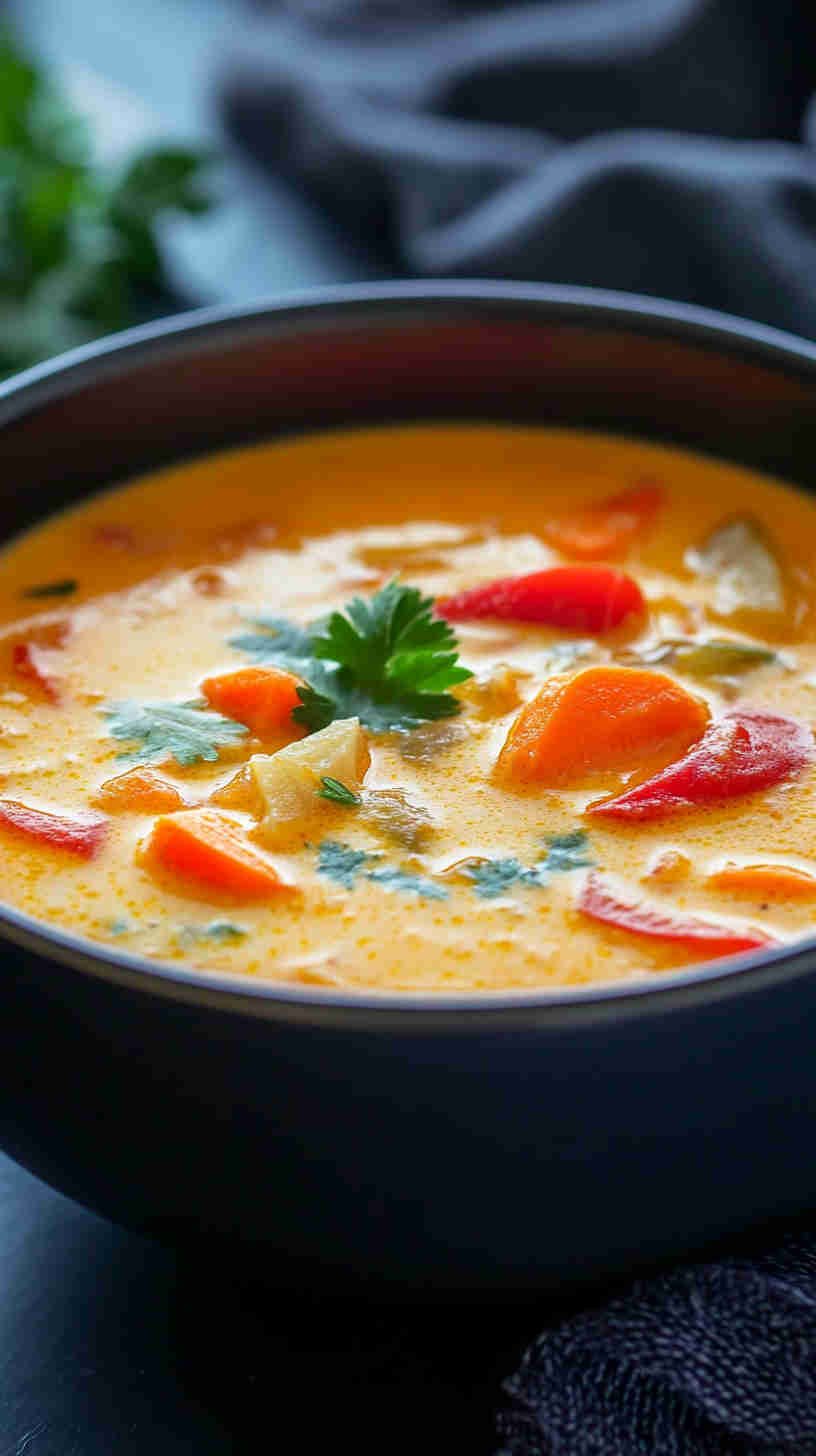 Thai-inspired Coconut Curry Soup